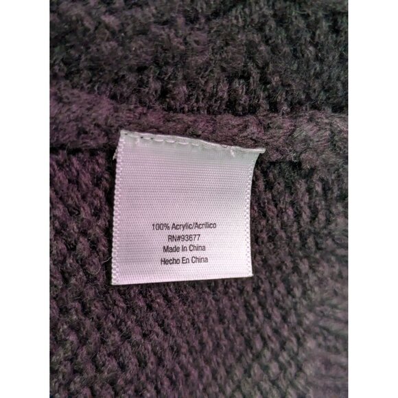 St John's Bay Women's Black Cardigan Cable-Knit Sweater NWOT Size 3X - Picture 9 of 10